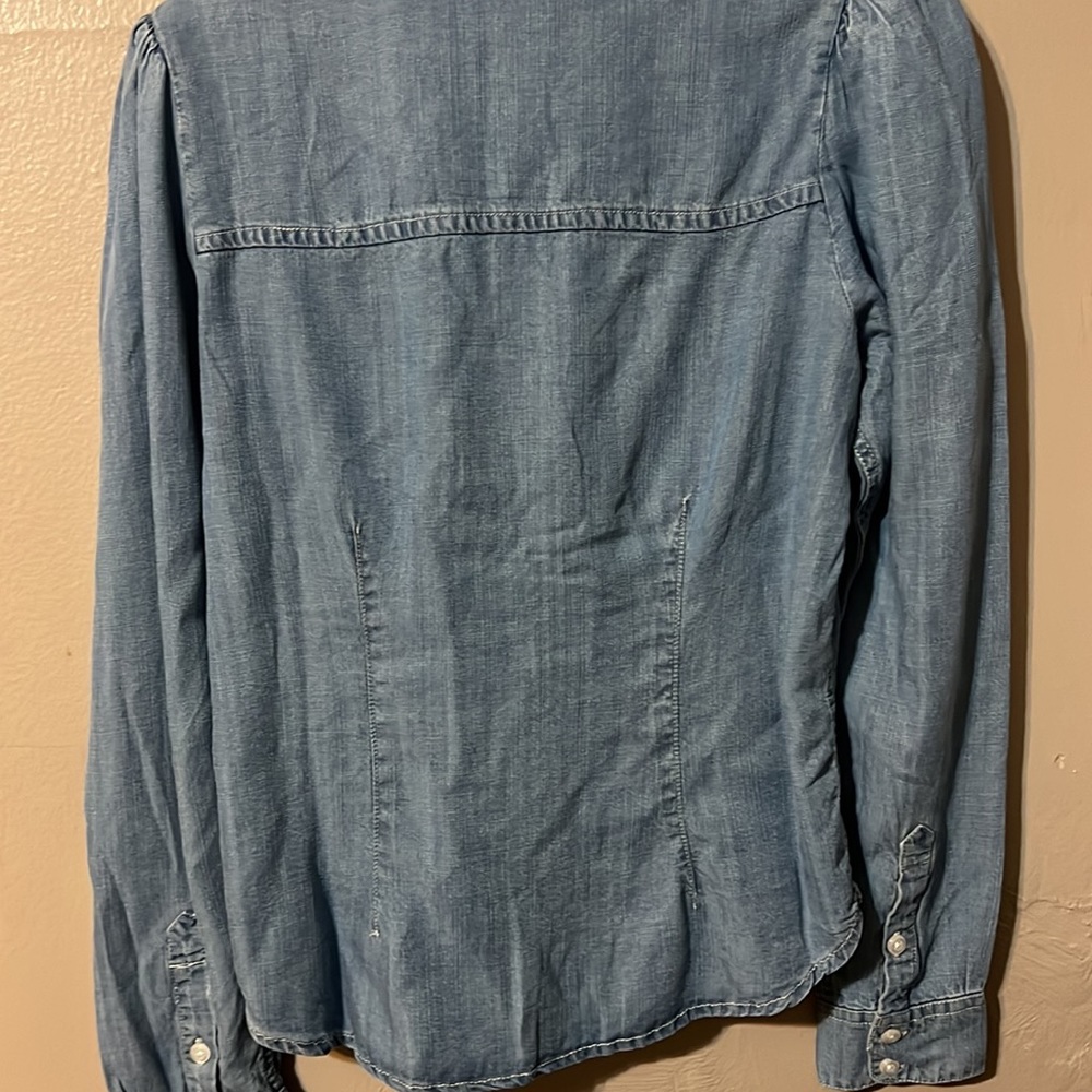 For The Republic women’s denim  button up shirt size small - Picture 8 of 8